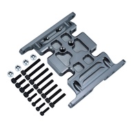 Metal Chassis Center Skid Plate with Screws for SCX10 1/10 RC Track Car Upgrade Parts Accessories