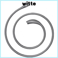 WITTE Drain Snake, Steel Drill Powered Plumbing Snake,  Spiral Head Bendable Flexible Spring Spring 