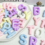 10 Pcs Premium Pastel 3D Character Letter Beads