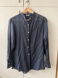 二手Uniqlo聯名U系列微透膚排釦襯衫