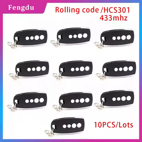 10pcs/lots Remote Control For Gate 433mhz Rolling code Hopping code hcs301 Garage Door Commands