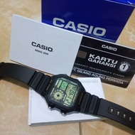 Balikadenshop Jam Tangan Casio illuminator Rubber Strap Mens AE1200WH Digital