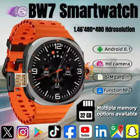 2025 New BW7 Smartwatch 1.46-inch AMOLED Screen 600mAh Battery Multi-Function Sports Fitness Tracker
