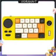 Gaming Keyboard RGB Hot-Swappable Wired Mechanical with 19-Key Macro-Defined Dual-Wheel Joystick for