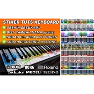 Yamaha KORG ROLAND Etc KEYBOARD ORGEN PIANO Keys Stickers Can Add Your Name And Picture As You Like