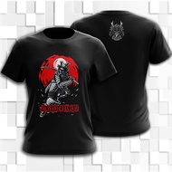 T shirt samurai tshirt cotton baju lelaki dan perempuan baju saiz besar