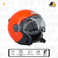 Helm Half Face Zeus 210 Neon Orange