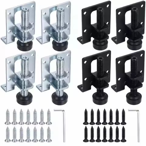 4pcsAdjustable furniture feet, heavy-duty installation brackets, metal workbench, cabinet and wardro