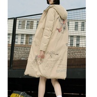 Ready Stock Fast Shipping Fan Bottom 2021 Winter Women's Double-Sided Hooded Down Jacket 204MY2454 M