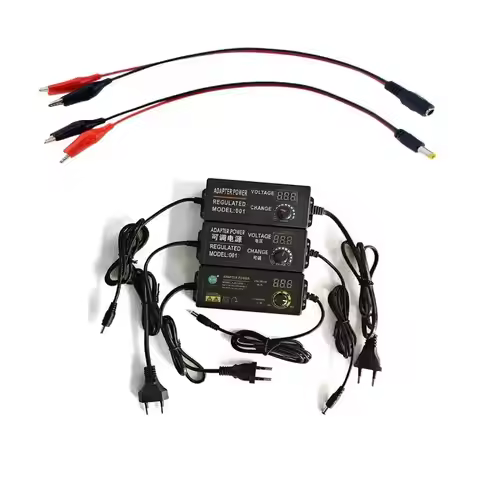 AC TO DC Adjustable Power Adapter Source AC DC 3V-24V-3A 3V-12V-5A 9V-24V-5A 3V-36V-2A DC Female Mal