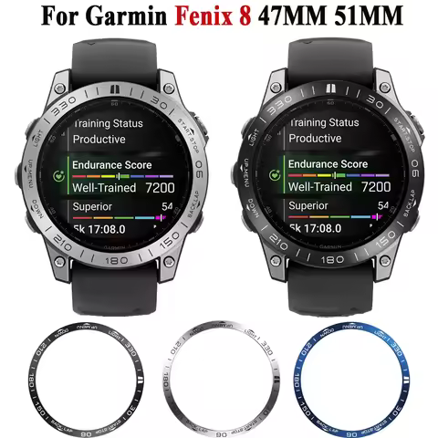 Fenix8 Metal Bezel For Garmin Fenix 8 47mm 51mm Watch Accessories Bumper Cover For Garmin Fenix8 She
