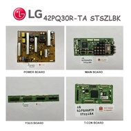 LG PLASMA TV 42PQ30R-TA STSZLBK 42PQ30R-TA 42PQ30R Power Board EAY60696801 Main Board EAX56807903 Ys