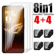 For Asus ROG Phone 8 Glass 8in1 Camera Tempered Glass Full Cover Glass Asus ROG Phone 8Pro Phone8 ROGPhone8 ROGPhone8Pro 5G Lens Screen Protector