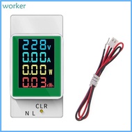 Wor* Single Phase Electric Energy Meter Digital Voltmeter Ammeter Watt Kwh Meter