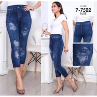 Legging jeans biru 7/8 highwaist / legging jeans 7per8 highwaist