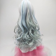 3 Points small 3 Points 4 Points 6 Points 8 Points bjd Doll Wig Gradient Color Middle Points Curly L