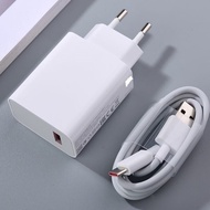 33W/18W For Xiaomi Mi Turbo Charge Charger Adapter + Fast Charging Type C Cable Mi Redmi Note 10 11 