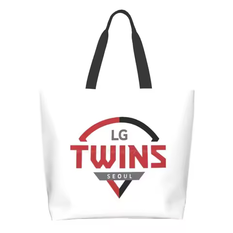 Untitled Casual Handbag Tote Bag Reusable Large Capacity Lg Twins Seoul Hanwha Kbo Lg Twins Kia Tige