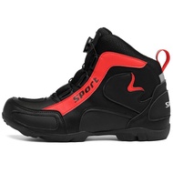 【TikTok】New Cycling Department Autumn and Winter Motorcycle Riding Shoes Men's off-Road Road Racing Shoes Long Boots Kni