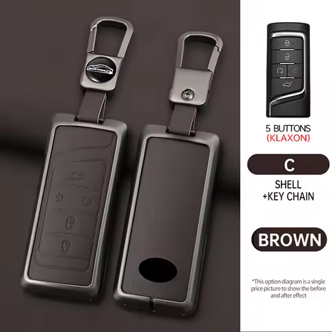 Metal Car Remote Key Case Cover Shell for Trumpchi GAC 2021 GS4 GM8 GA3 Empow J11 J12 J13 J14 J15 J1