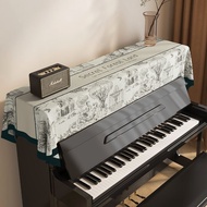 American Piano Anti-dust Cover Cover Cloth Half Cover Piano Top Cover Gray Cloth Household High-End 
