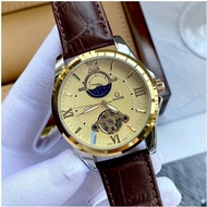 Original Omega Jam tangan lelaki classic men's watch sun moon star business luxury automatic mechani