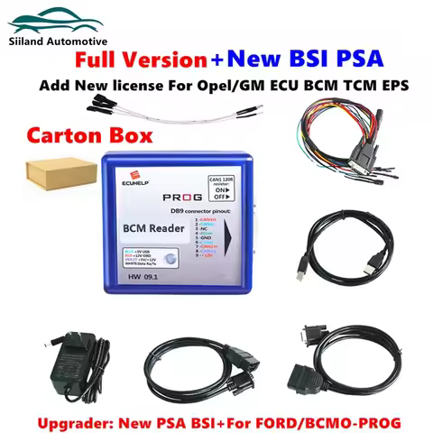 IO Prog Opel ECU TCM BCM &EPS license all tested well Combination of K-line and CAN programmer BD9 c
