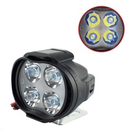 Super Clear 1000Lm Motorcycle Led Headlight Lamp Scooters Locomotive Fog Spotlight Super Light Assist Rearview Mirror Light