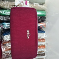 New Ms. Kipling Kaipulin Long Bag Two-Fold Wallet Mobile Phone Bag Card Certificate Storage Bag Solid Color