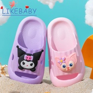 LikeBaby kuluomi tsinelas 2024 Summer Pambata Tsinelas Home Indoor Cartoon Girls' Crocs Cute Princes