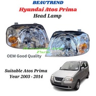 Hyundai Atos Prima Head Lamp Inokom Headlamp Head Light Headlight Lampu Depan Kereta 2004 2005 2006 2007 2008 2009 2010