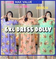 (6XL Dress) Dress Tidur Perempuan Pajamas Plus Size Kartun Viral / Gaun Tidur Wanita Women's Ladies Night Dress Plus Size / Baju Tidur Nightgown 8XL Sleeping Dress Murah