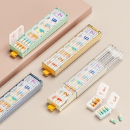 Pill Organizer Box 7 Grids 7 Days Weekly Medicine Storage Case Travel Portable Tools 20cm*5.5cm*3cm