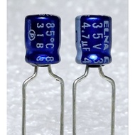 Elna RC3 4.7uf 35v capacitor Size 4n6 mm