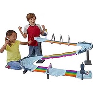 Hot Wheels Mario Kart Rainbow Road Raceway 8-Foot Track Set with Lights & Sounds