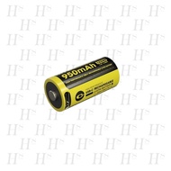 Nitecore RCR123 16340 950mAh 3.6V 2A USB-C High Performance Rechargeable Li-ion Battery NL169R