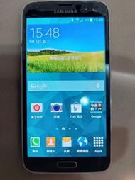 二手螢幕瑕疵手機 SAMSUNG GALAXY S5 (G900I) 2+16GB 炙炭黑  附皮套盒裝