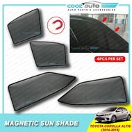 Toyota Corolla Altis 2014-2018 Magnetic Sun Shade Magnet Sunshade