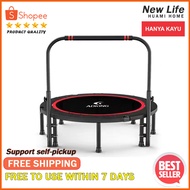 Trampoline adult exercise trampoline home children's indoor trampoline sports fitness equipment folding with armrests spring thick jumping trampoline