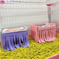 CURTESY 2pcs Hamster Cage Curtain, Comfortable Washable Hamster Hide House Curtain, Bunny Cage Curta