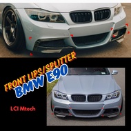 Front Lips E90 LCI Mtech Splitter Set Imported E90 Plastic Lips Front Bumper Mtech E90 LCI Splitter