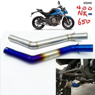 Adapter 51mm CFMOTOR NK 400 650 Mid Pipe Motorcycle Exhaust Pipe Modification nk400 nk650 400nk 650n