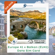 Balkan Europe 41 Countries Data Travel Sim Card【Balkan EU】GOGO ROAMING Travel Sim Card