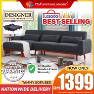 【READY STOCK】𝐌𝐘𝐅𝐔𝐑𝐍𝐈𝐓𝐔𝐑𝐄𝐋𝐀𝐁®:TAMMY King Size Sofa Bed Katil Sofa Murah Foladble Sofa Home Living Furniture