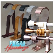 28mm Aksesori Besi Langsir |Rod Iron | Tapak & Gelang | Bracket & Ring (1pc)