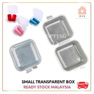 Mini Storage Transparent Earplug Medicine Accessories Jewellery Box Bekas Sos Kecil