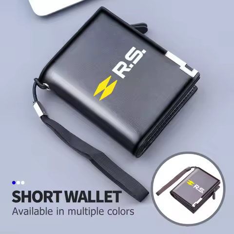 For Renault Car Portable ID Card Storage Bag Credit Cards Clip Multi-functional Protector Cover Arka