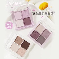 JILL LEEN New Mini Four-color Eye Shadow Palette JILL LEEN新迷你四色小眼影盘 Portable Earth Color Pearlescent
