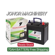 YOKOBATT 70AH HIGH QUALITY CAR BATTERY YOKOHAMA COMPANY BRAND