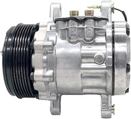 QHTZLC A/C AC Compressor Compatible for Sanden Swing Mount 12V 112mm SD7B10 7b10 7176 7186 6GR SD7B1